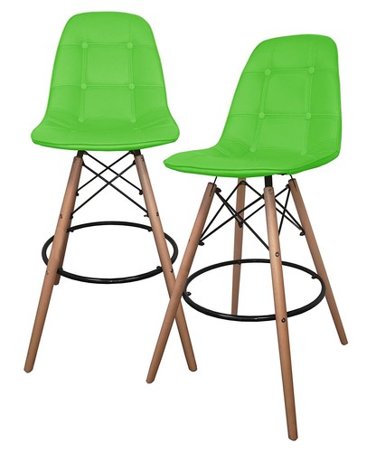 Leather bar stool - bar,