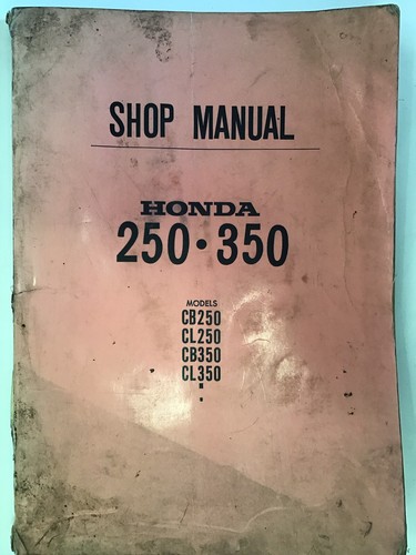 Honda 250 350 shop manual - 250,