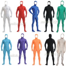 Face out Adult Kid Unisex Spandex Skin Suit Catsuit Halloween Zentai Costumes
