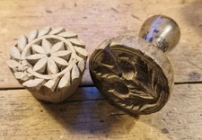 Two Vintage Butter Stamps