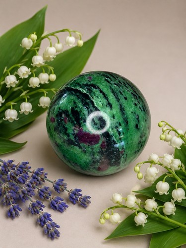Large ruby zoisite crystal - large,