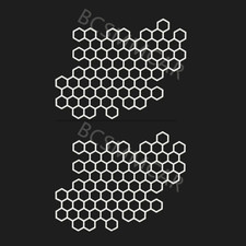 Car Stickers Decals Decorative Film For Motorcycle Scooter Oil Tank Helmet 2PCS