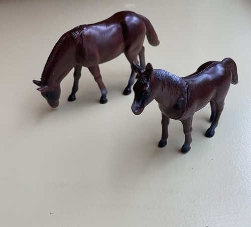 Toy horse figures mare foal - toy,