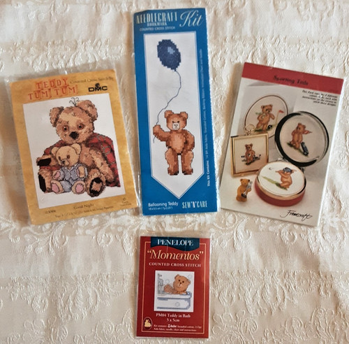 Teddy bear cross stitch - bear, kits