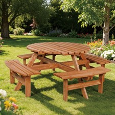 Garden Picnic Table Wooden