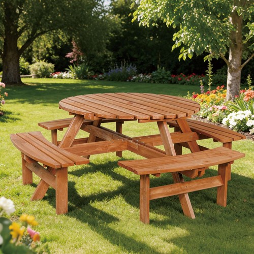 Garden picnic table - garden,