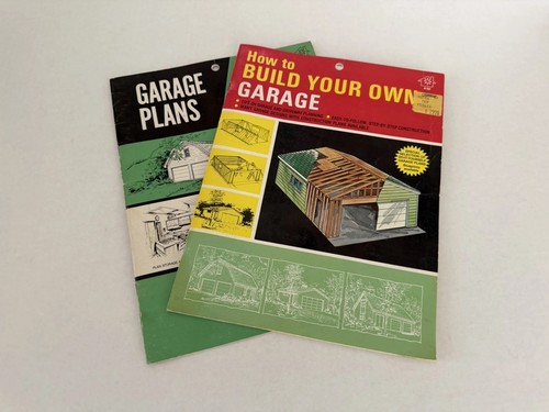 Lot vintage garage plans - garage,