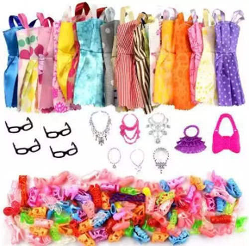 32pcs barbie doll clothes - barbie,