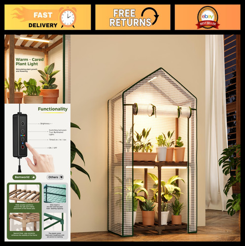 Mini greenhouse with grow - with,