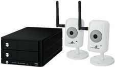Monacor NVR NVR-104 Network Recorder with 2 x Camera NEW AND ORIGINAL PACKAGING!
