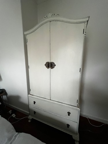 Vintage wardrobe with drawers