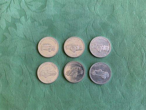Shell historic cars coins - historic, x