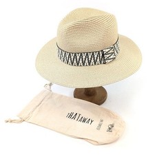 Summer Hat Panama Cream Black