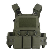 Ferro V5 FCPC Plate Carrier MOLLE Airsoft Triple Mag Pouch UK