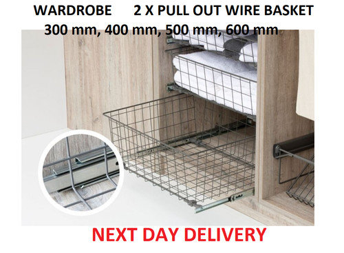 Pull out wire basket drawer - out,