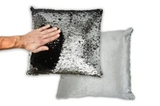 Two Tone Sequin Cushion Cover