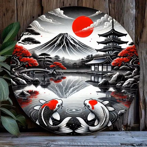 Japanese oriental garden - japanese, koi