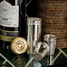 Set of Eight Stirrup Shot Cups