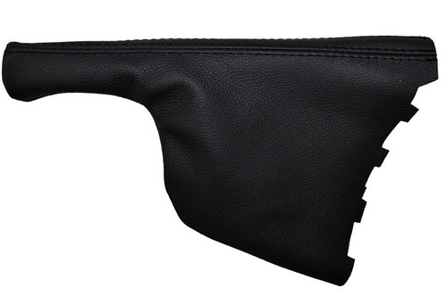 Black stitching leather - black,