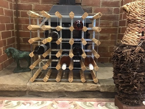 Vintage bottle wine - wine, rack