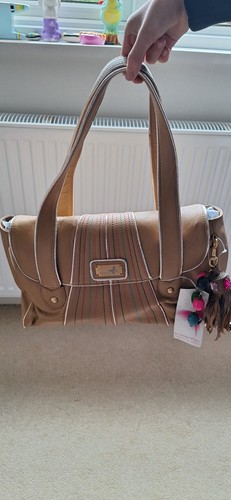New leather brown handbag - leather,