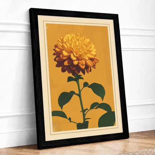 Golden chrysanthemum botanical - golden,