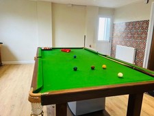3/4 Size Slate Bed Snooker