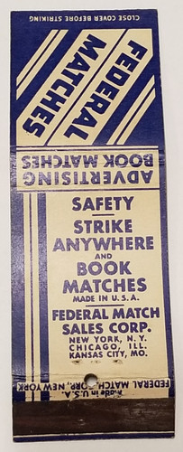 Federal match corp sales - federal, ny