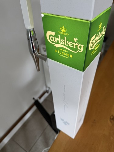 Carlsberg lager beer pump new - beer, pump.
