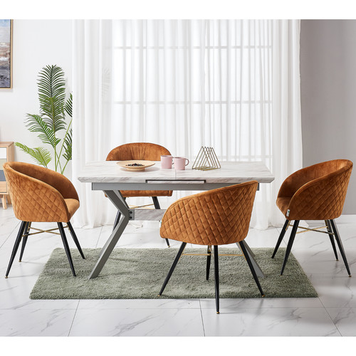 Pack velvet dining chair - of,