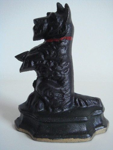 Vintage black painted cast - black,