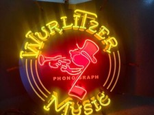 Wurlitzer Music Trumpet 24"x24" Neon Sign Light Lamp With HD Vivid Printing Gift