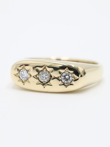 Vintage 9ct yellow gold 3 - yellow,