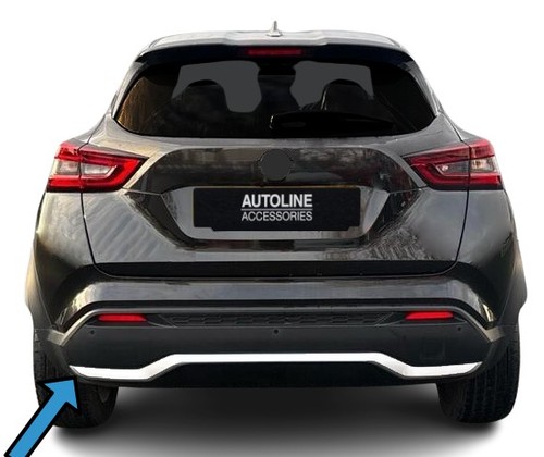 Chrome rear bumper diffuser - chrome,