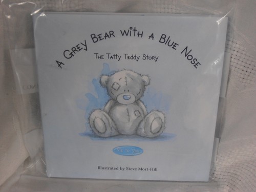 Grey bear with - blue, nose