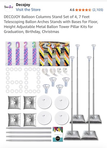Decojoy balloon column stand - decojoy,
