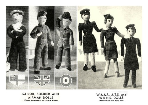 Vintage knitting patterns ww2 - knitting,