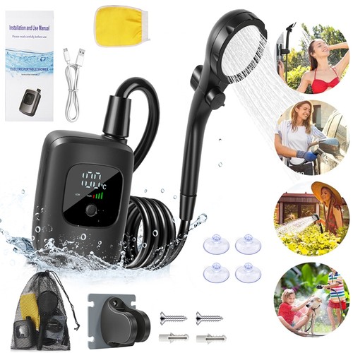 Portable camping shower usb - shower,