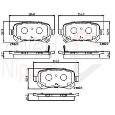 Brake Pads Set For Chrysler