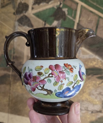 Antique english copper lustre - copper,