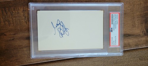 Mendy rudolph signed 3x5 index - mendy,