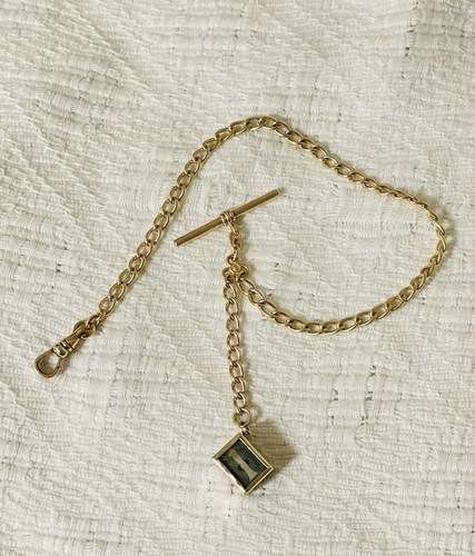 Antique 9ct gold curb - gold,