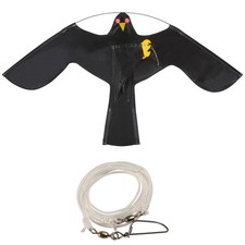 Garden Bird Repeller Scarer Flying Hawk Kite Extending 4m Telescopic Pole