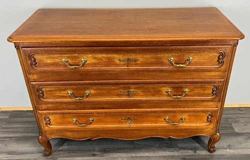 Vintage french oak chest - vintage, of