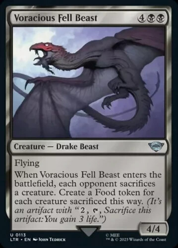 Voracious fell beast - -,