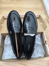 Ladies Graceland Shoes|UK 6 EU39|New|Black Faux Suede And Patent Colour|