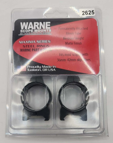 Warne 30mm matte med rings - warne,