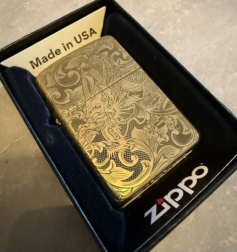 Rare zippo brass oriental - brass,