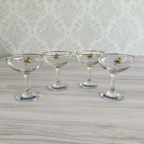 Vintage retro babycham glasses - babycham,
