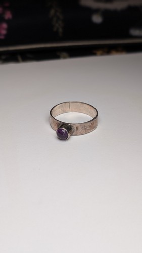 Vintage sterling silver purple - vintage,